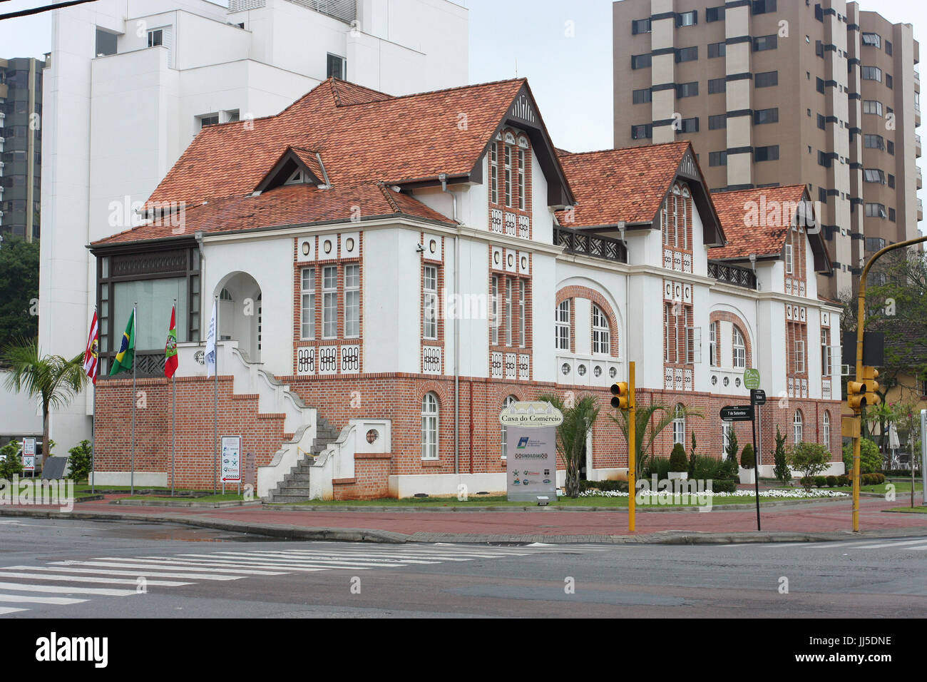 House of Commerce, urban city, building, Santa Catarina, Brazil Stock Photo