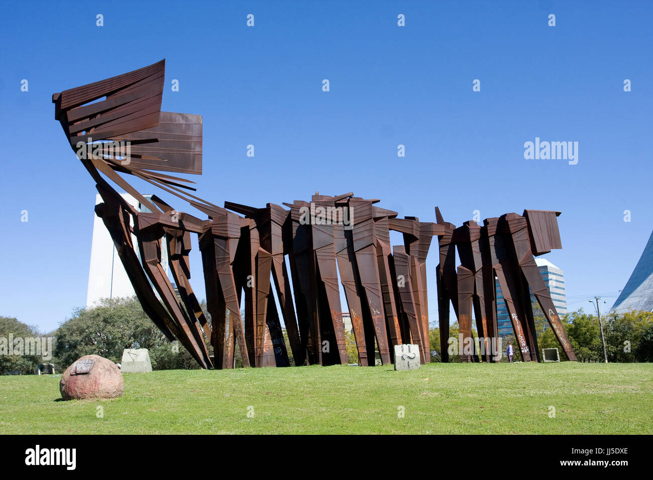 Monument to the Azorean, Porto Alegre, Rio Grande do Sul, Brazil Stock Photo