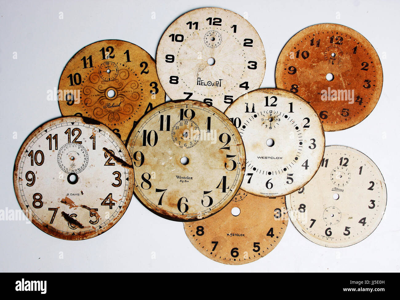 Clocks, hands, pointers, numbers, hours, Brazil Stock Photo Alamy