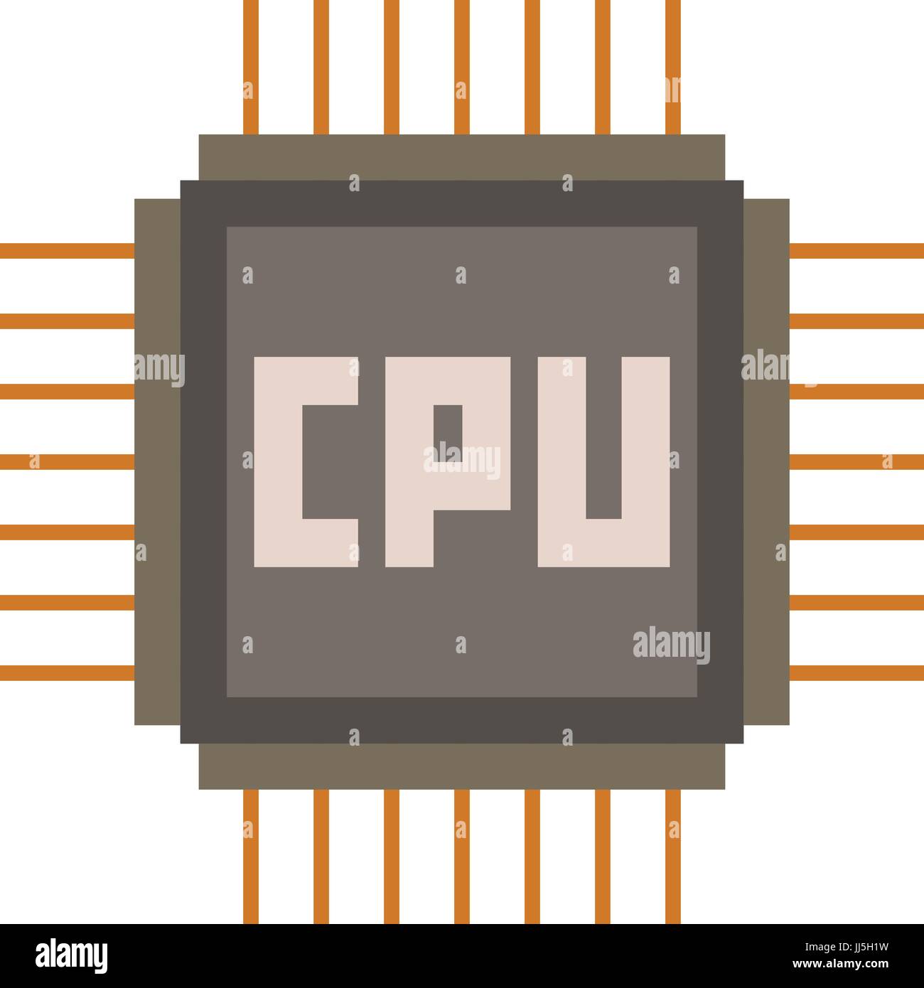 CPU icon, cartoon style Stock Vector Image & Art Alamy