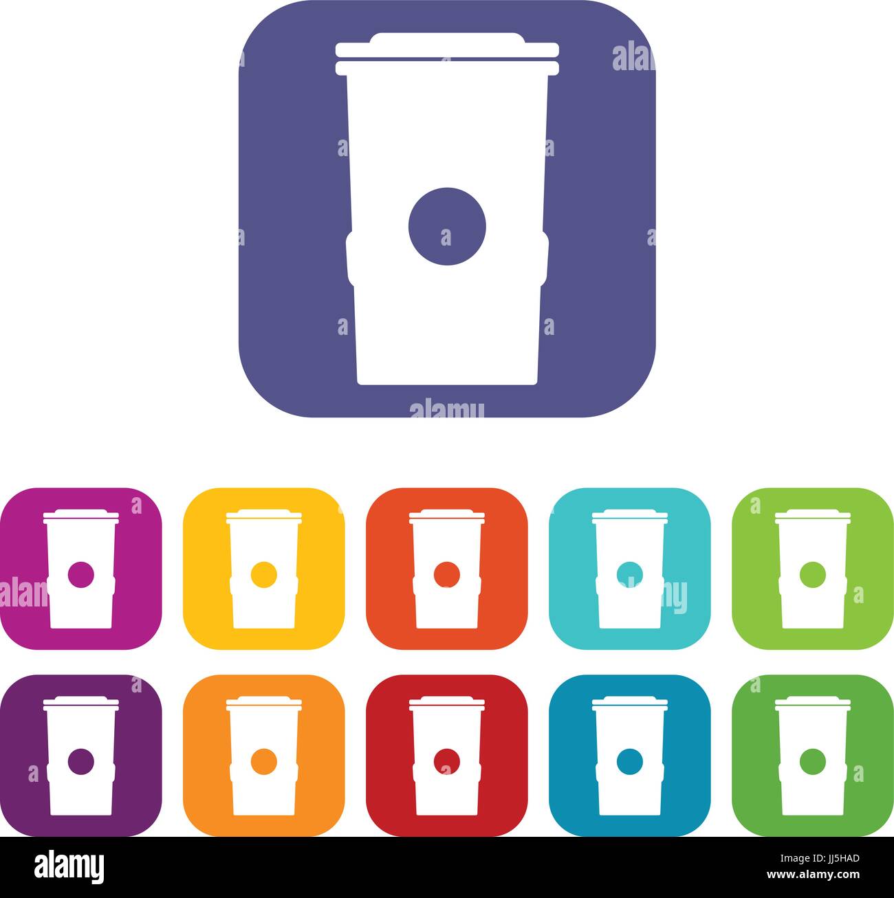 Trash can icons set Stock Vector Image & Art - Alamy