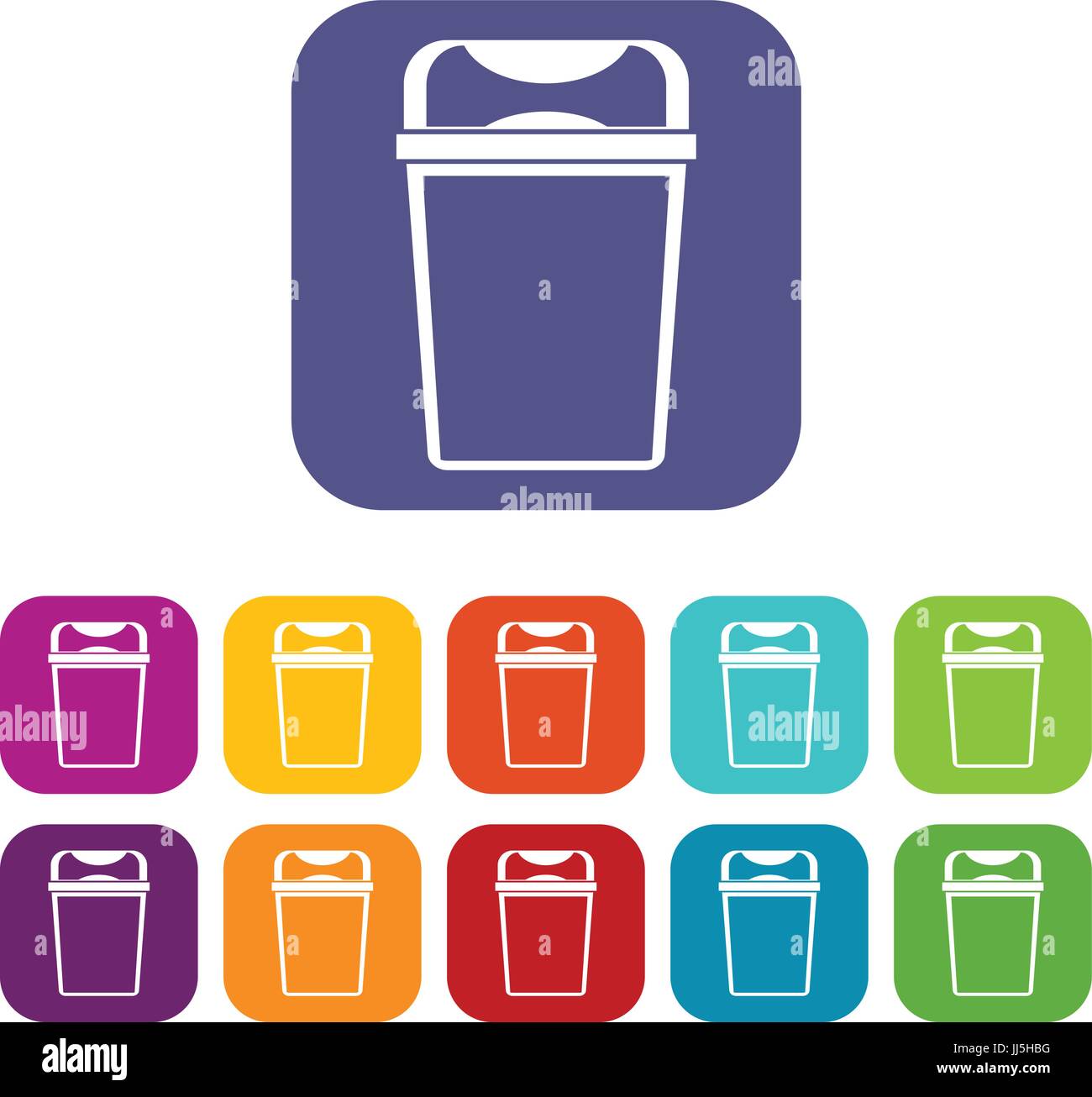 Trash can icons set Stock Vector Image & Art - Alamy