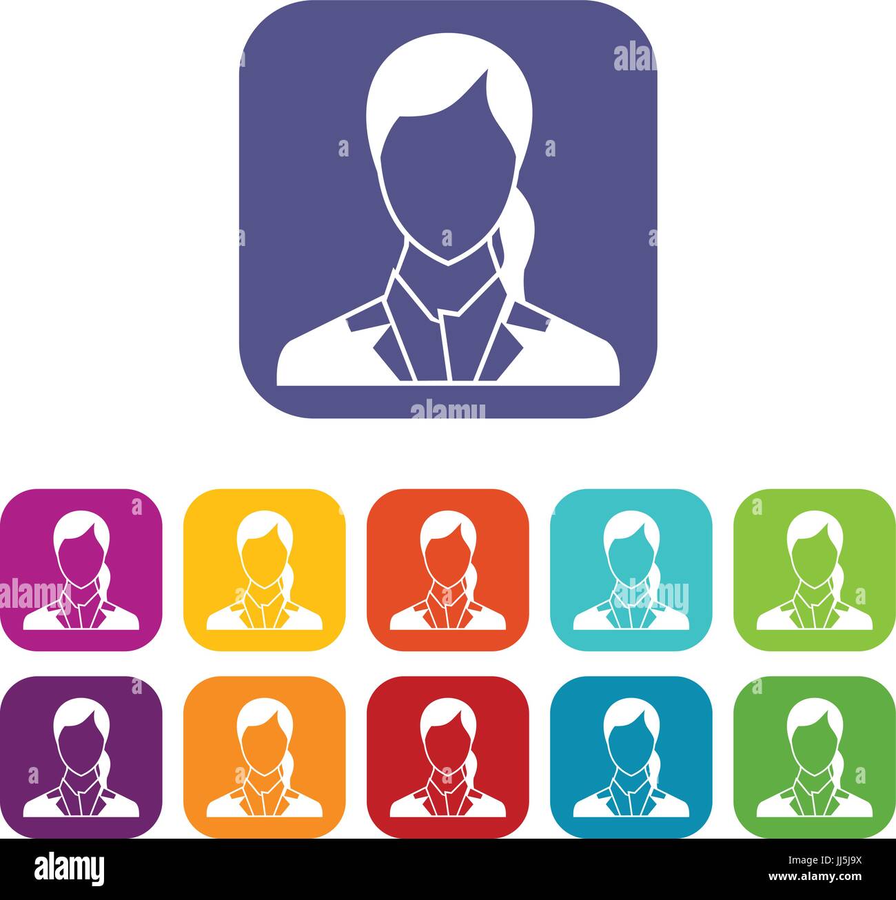 Woman icons set Stock Vector Image & Art - Alamy