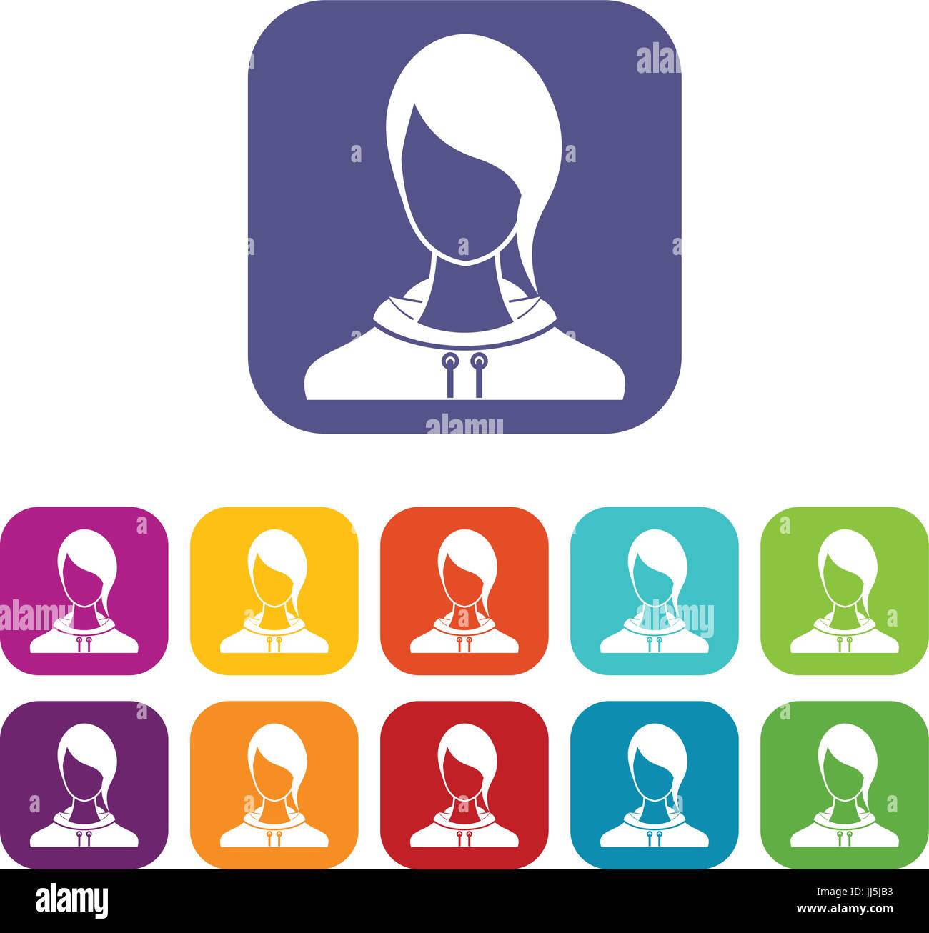 Woman icons set Stock Vector Image & Art - Alamy