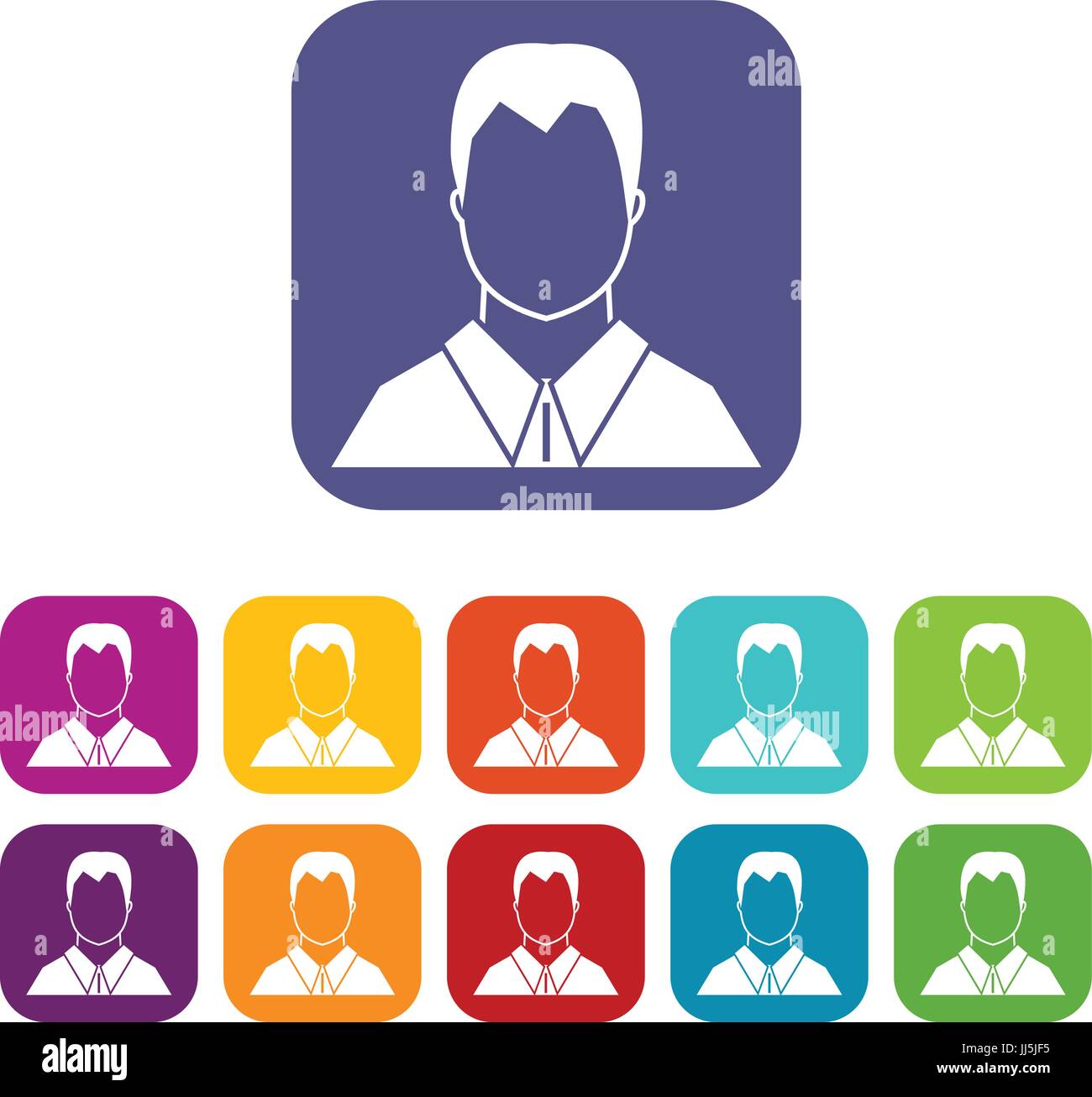 User icons set Stock Vector Image & Art - Alamy