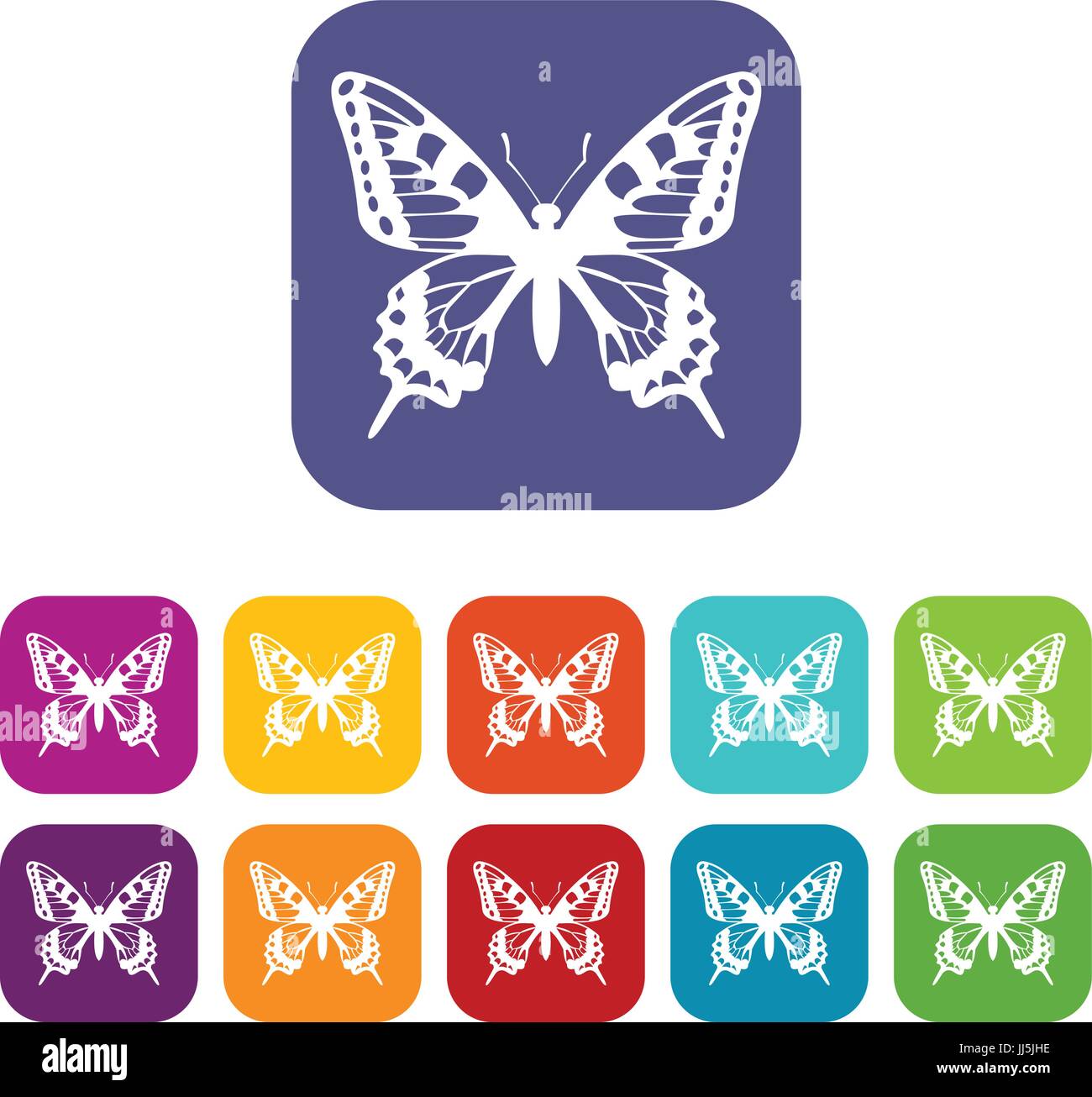 Butterfly icons set Stock Vector Image & Art - Alamy