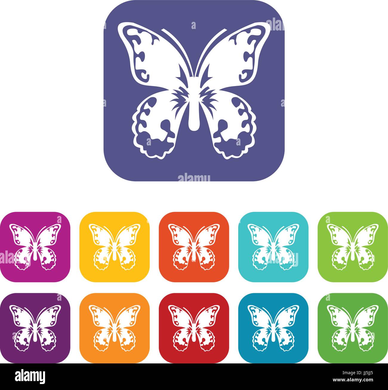 Butterfly icons set Stock Vector Image & Art - Alamy