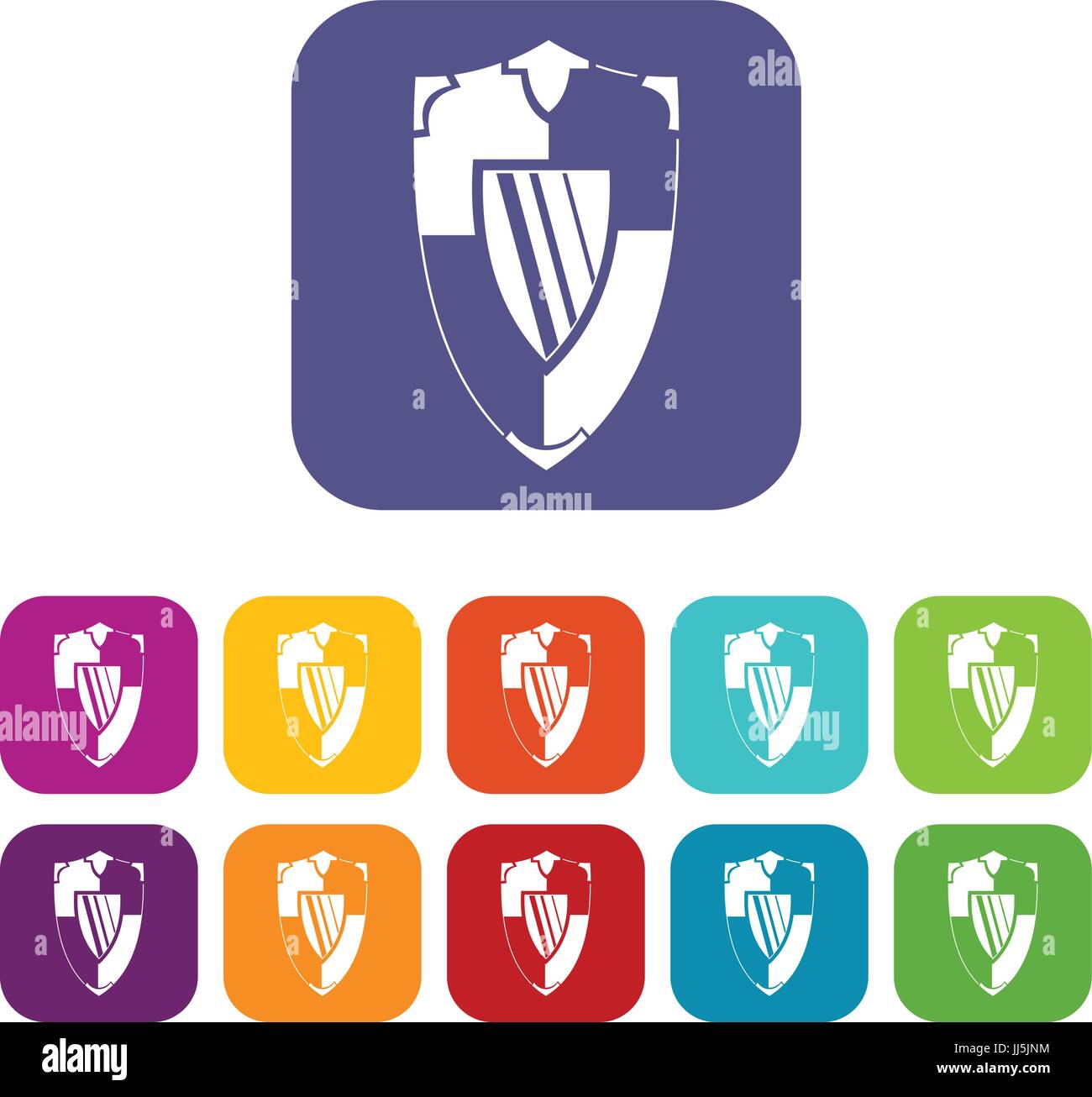 Shield icons set Stock Vector Image & Art - Alamy