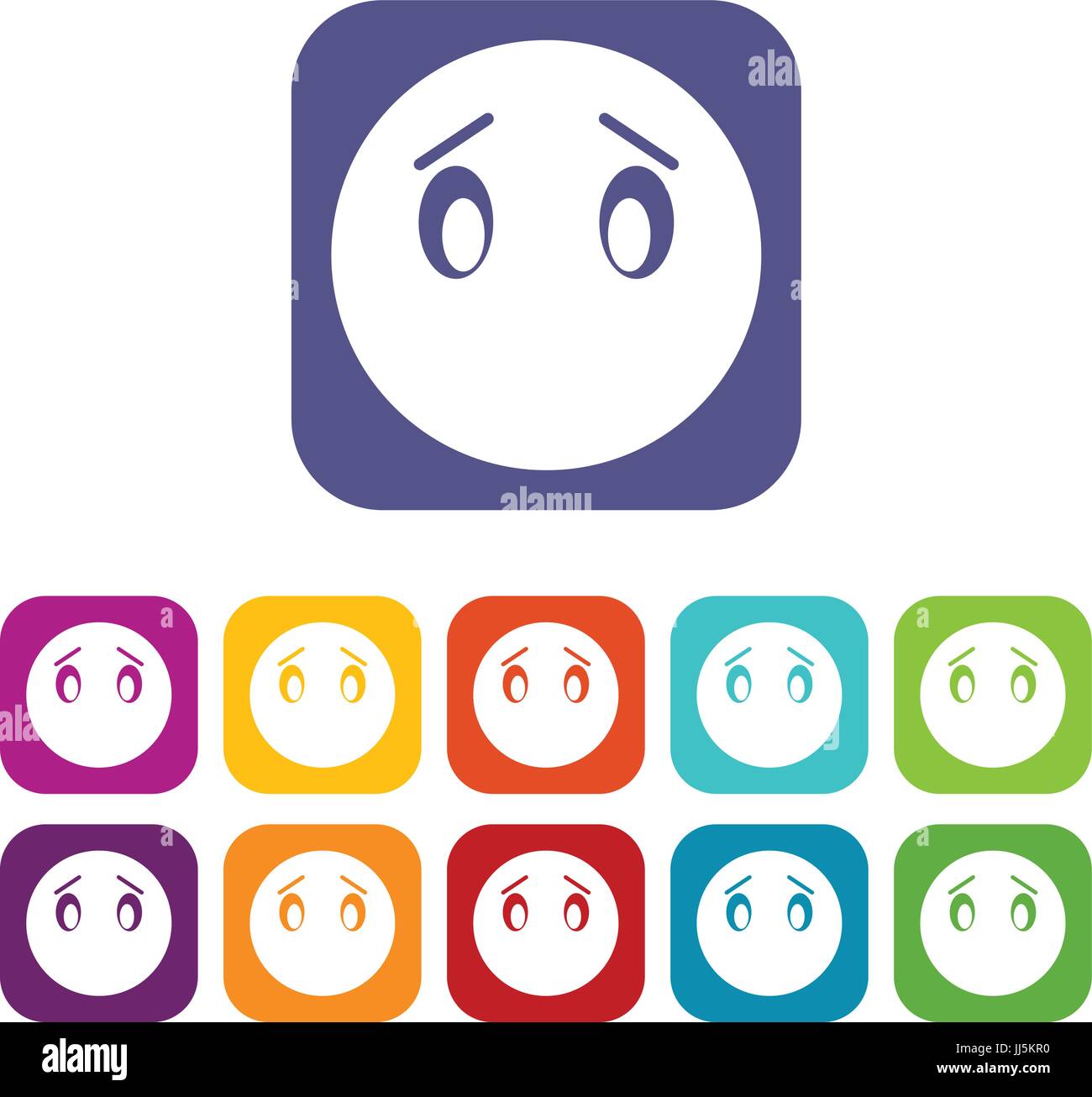 Emoticon icons set Stock Vector Image & Art - Alamy