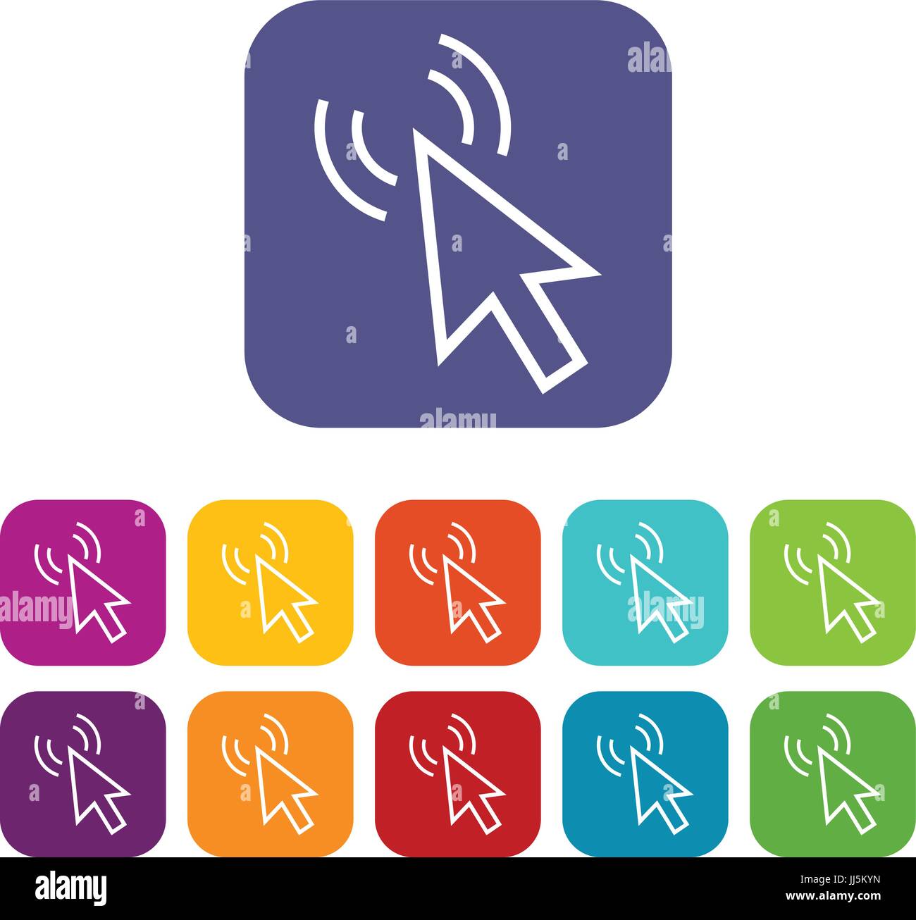 Click icons set Stock Vector Image & Art - Alamy