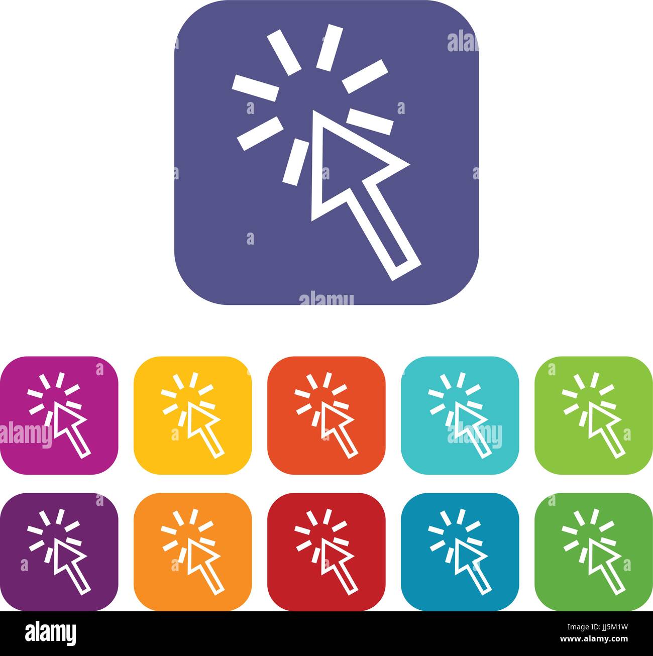 Click icons set Stock Vector Image & Art - Alamy