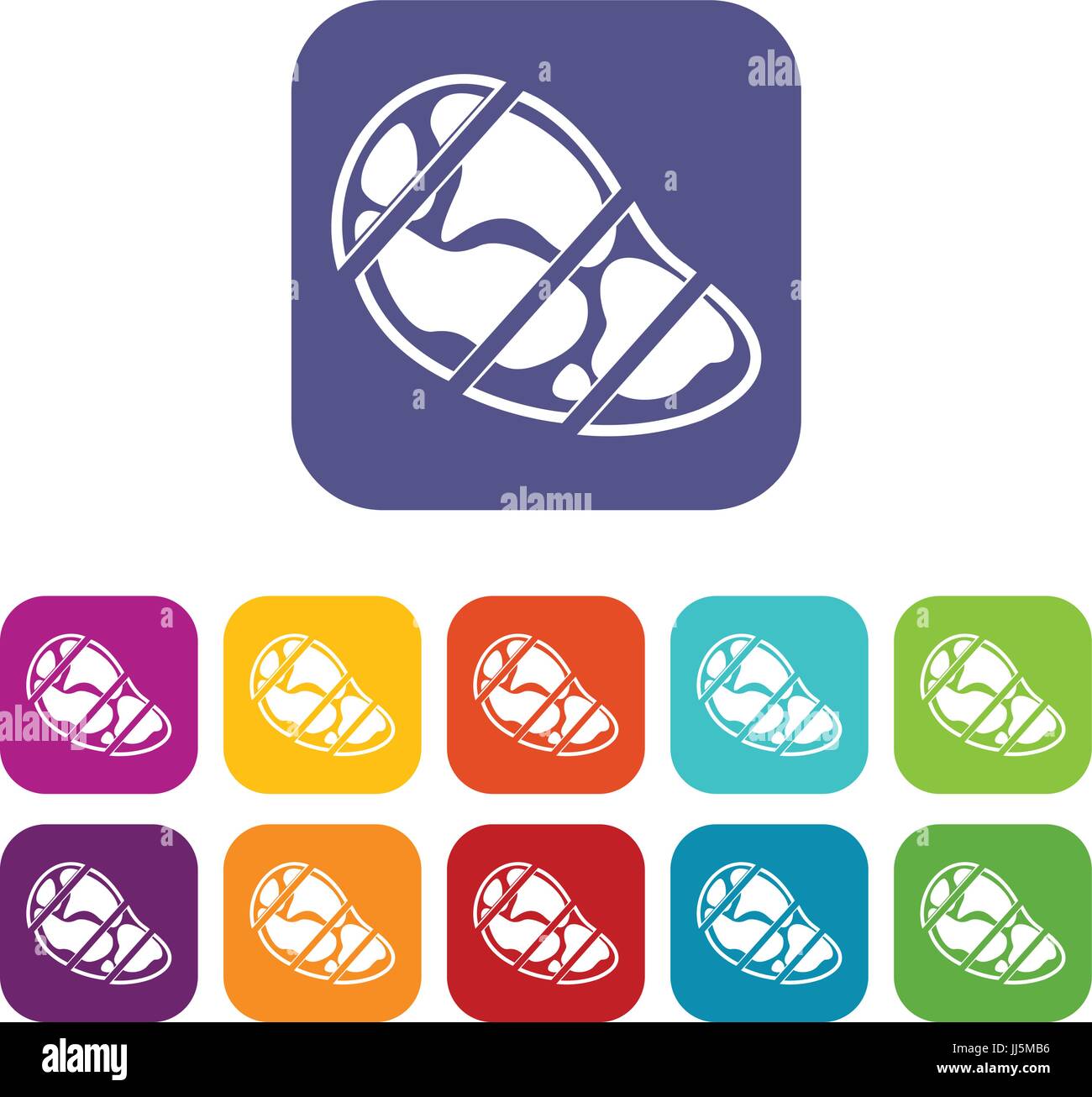 Steak icons set Stock Vector Image & Art - Alamy