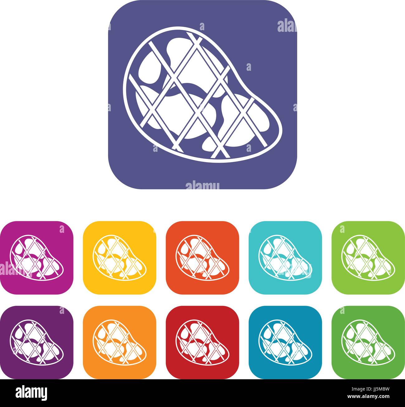 Steak icons set Stock Vector Image & Art - Alamy