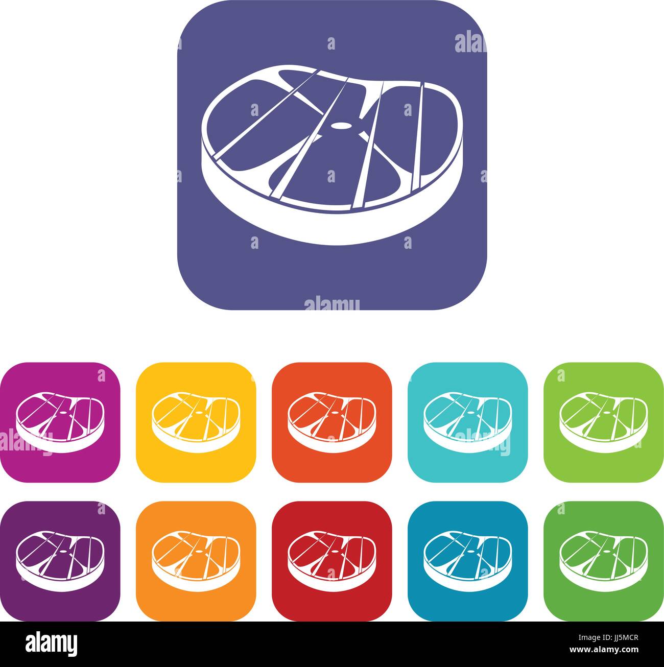 Steak icons set Stock Vector Image & Art - Alamy