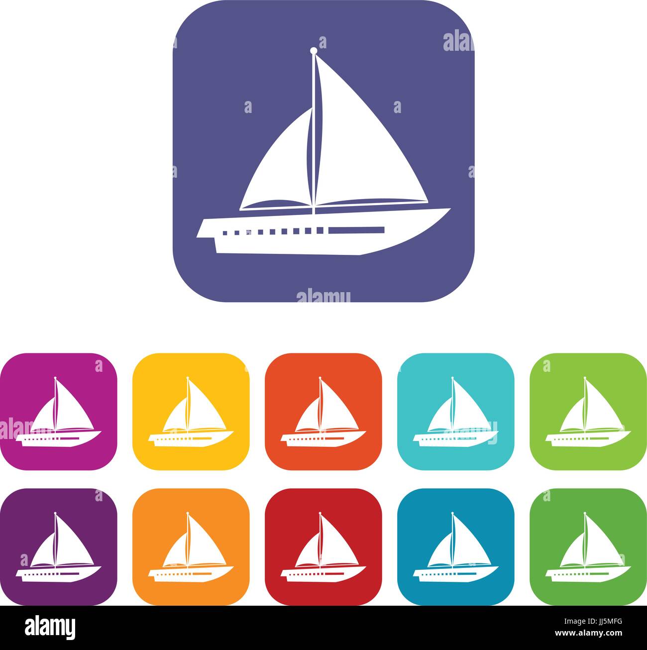 Blue sailing race art Stock Vector Images - Alamy