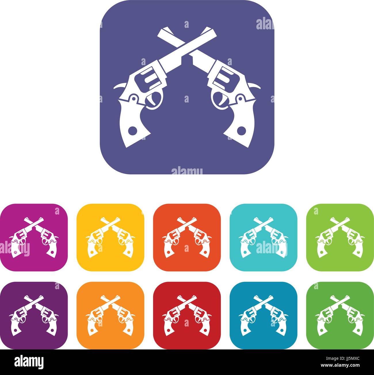 Revolvers icons set Stock Vector Image & Art - Alamy