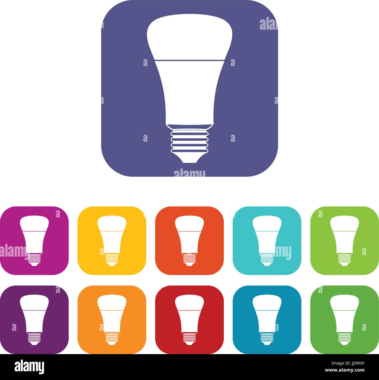 Led bulb icons set Stock Vector Image & Art - Alamy