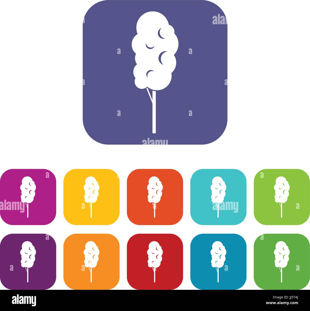 Tall wood icons set Stock Vector Image & Art - Alamy