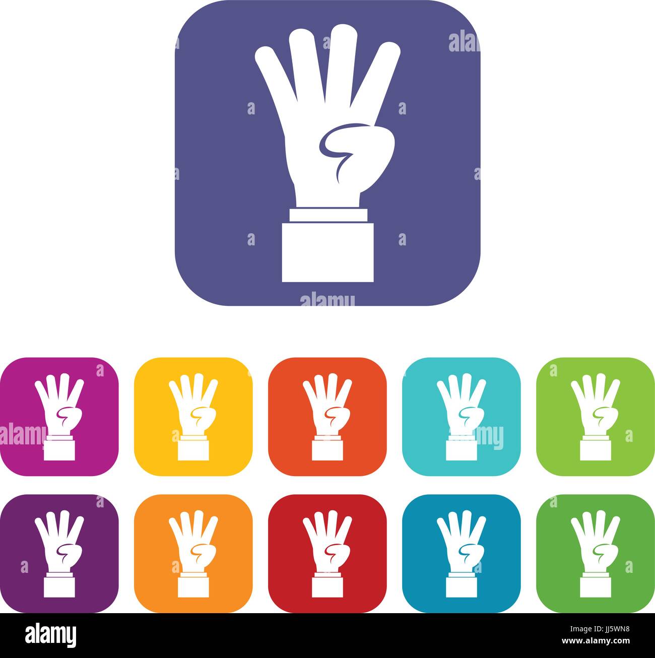 Number four part set hi-res stock photography and images - Alamy