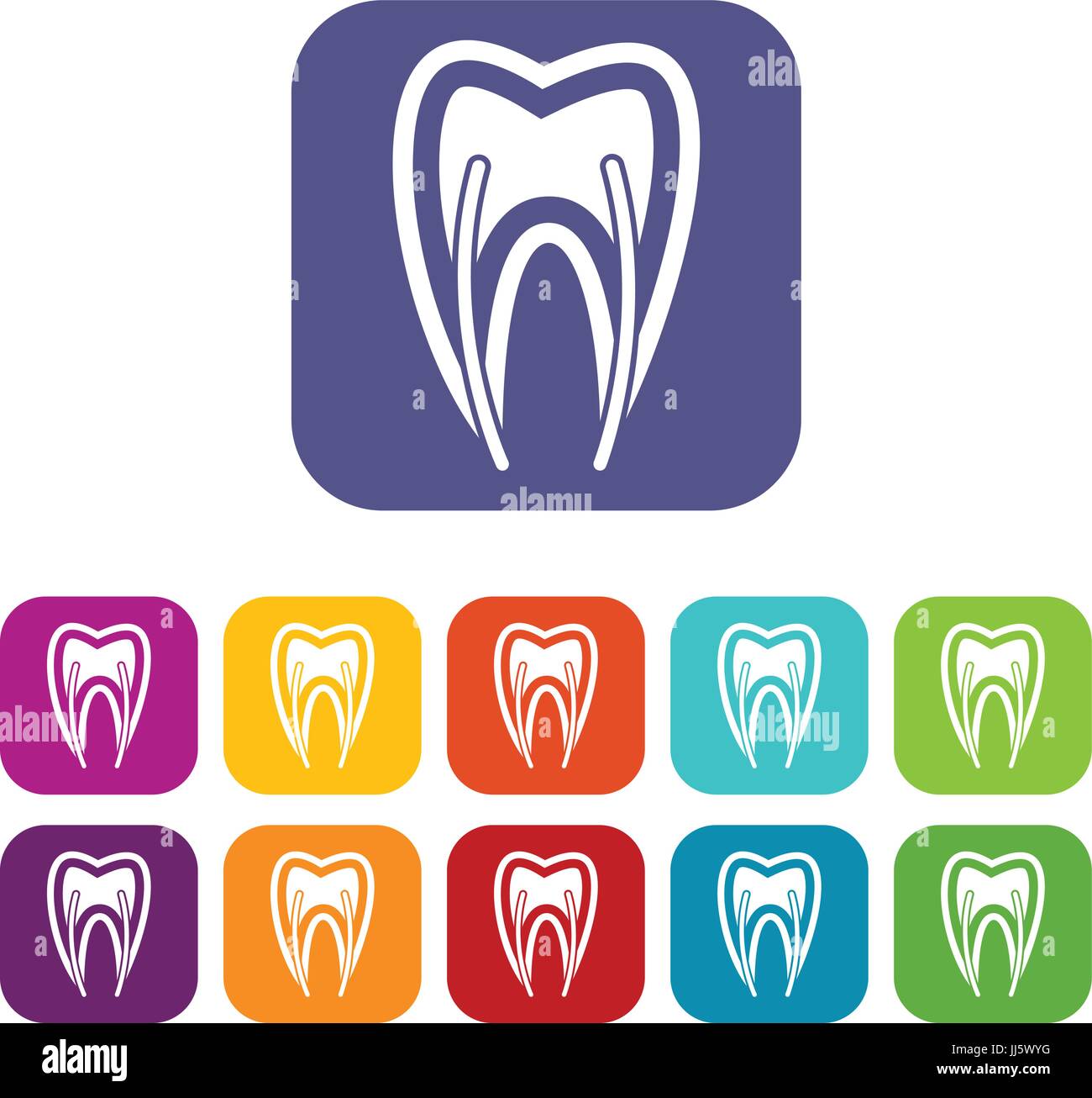 Tooth cross section icons set Stock Vector Image & Art - Alamy