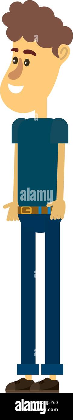 cute man with hairstyle design and clothes Stock Vector Image & Art - Alamy