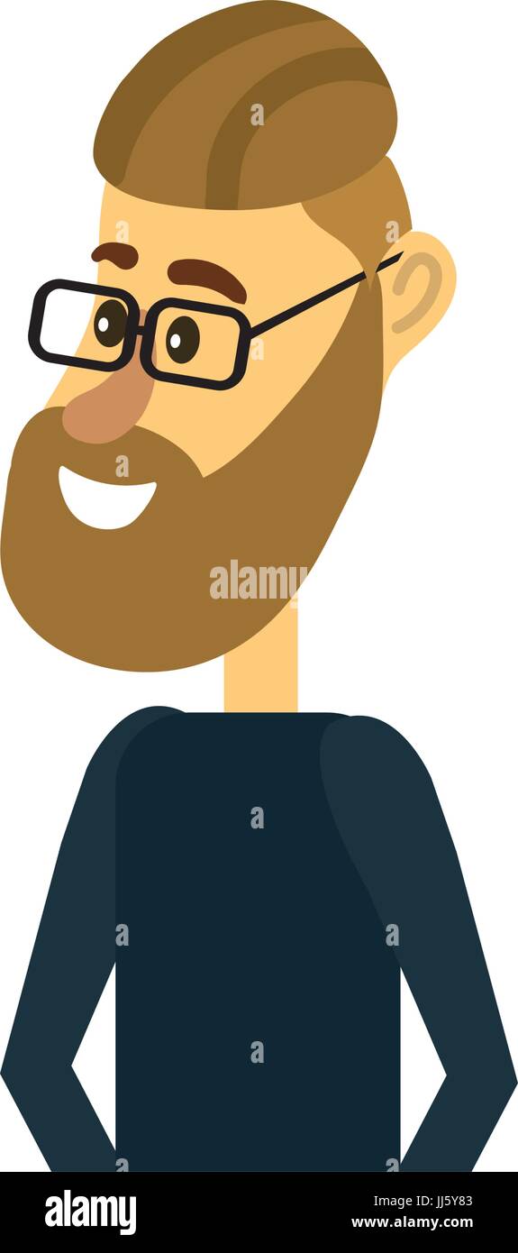 cute man with hairstyle design and clothes Stock Vector Image & Art - Alamy