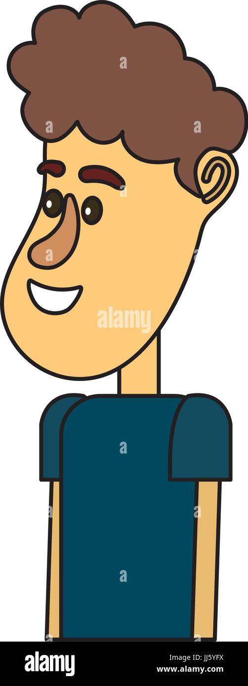 cute man with hairstyle design and clothes Stock Vector Image & Art - Alamy