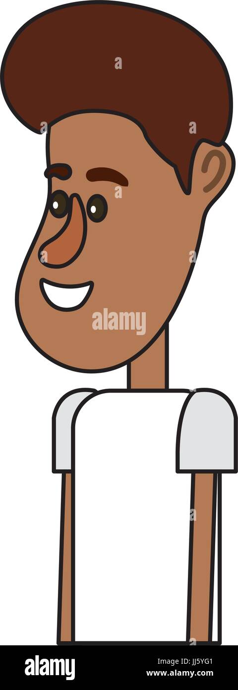 cute man with hairstyle design and clothes Stock Vector Image & Art - Alamy