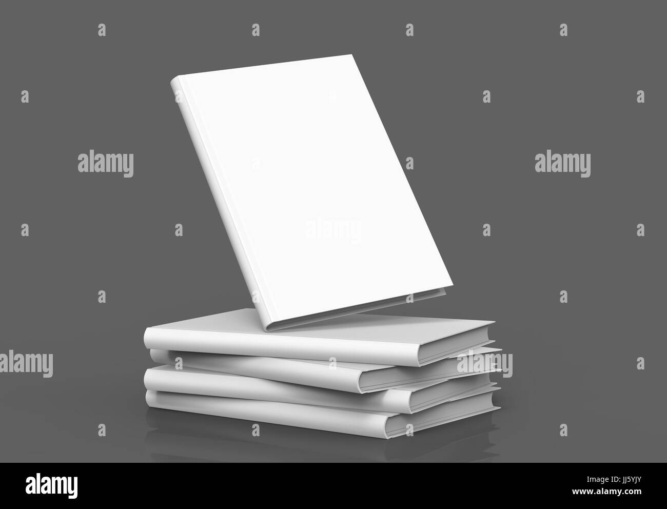 Hardcover book template, blank standing books mockup for design uses, 3d  rendering Stock Photo - Alamy