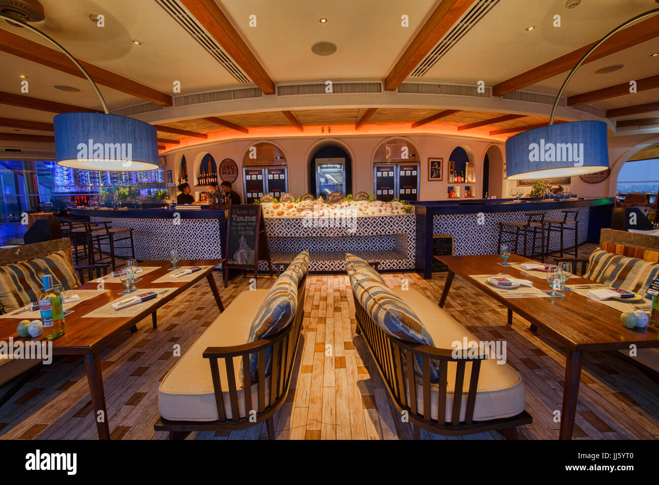 Spanish tapas fine dining interior, Bangkok, Thailand Stock Photo Alamy