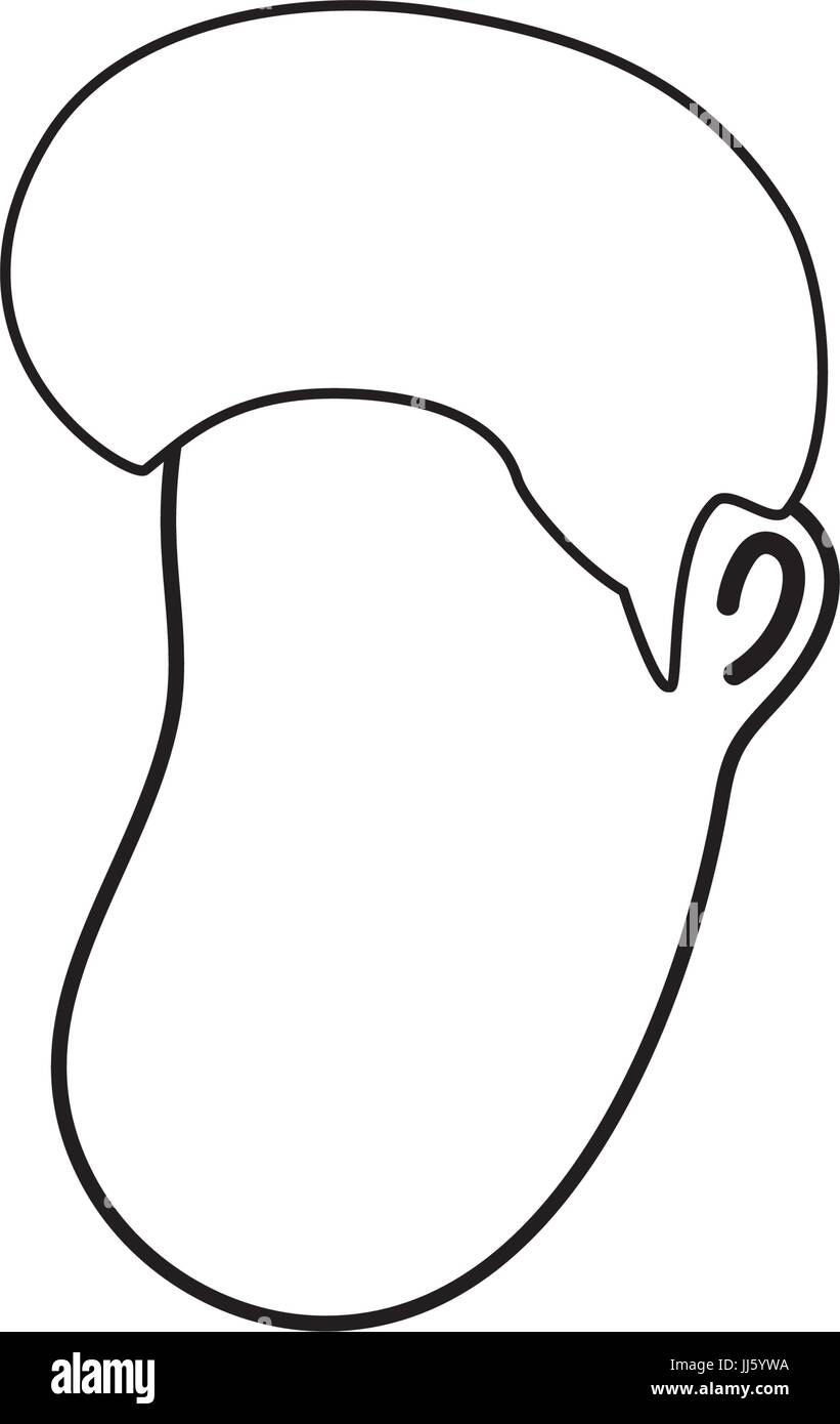 line avatar man face with hairstyle design Stock Vector Image & Art - Alamy