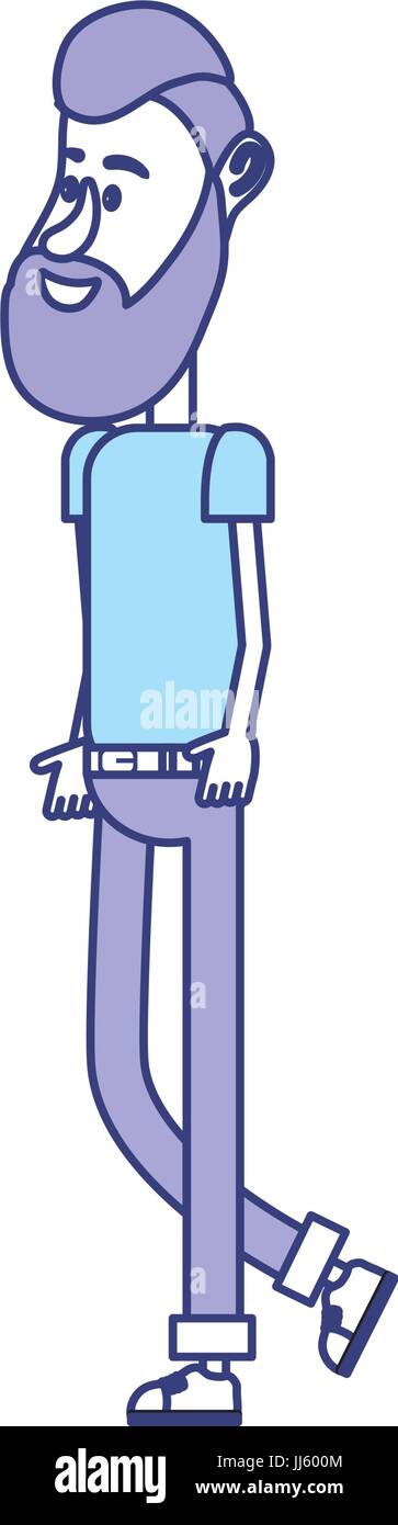 cute man with hairstyle design and clothes Stock Vector Image & Art - Alamy