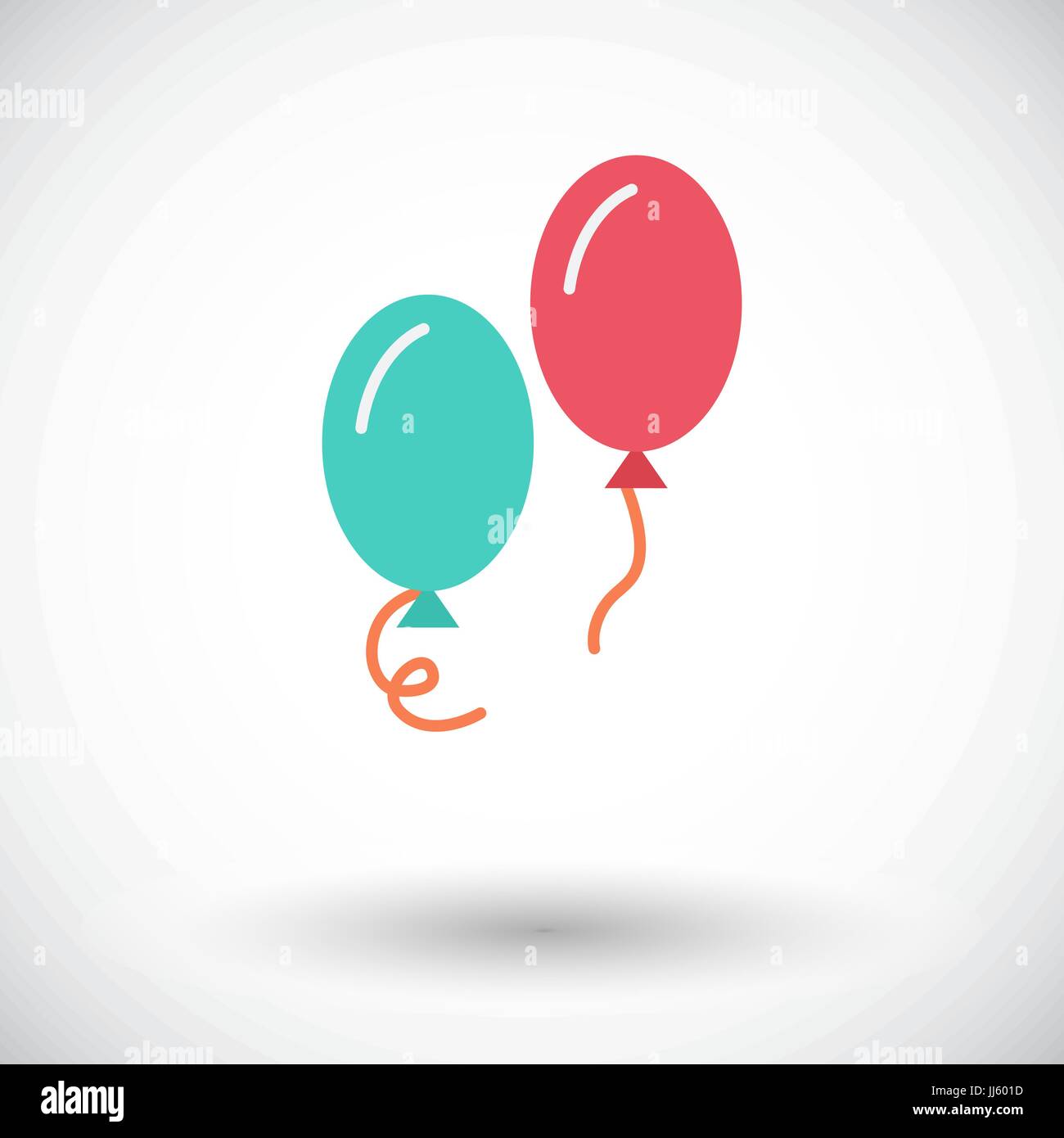 Ballon icon. Flat vector related icon for web and mobile applications. It can be used as - logo, pictogram, icon, infographic element. Vector Illustra Stock Vector