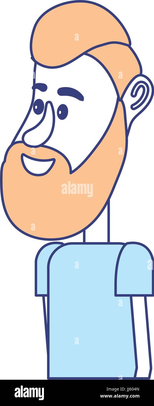 cute man with hairstyle design and clothes Stock Vector Image & Art - Alamy