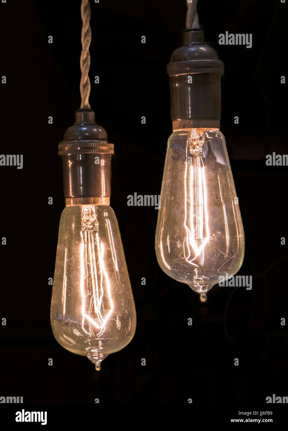 Vintage Electric Lights Stock Photo Alamy