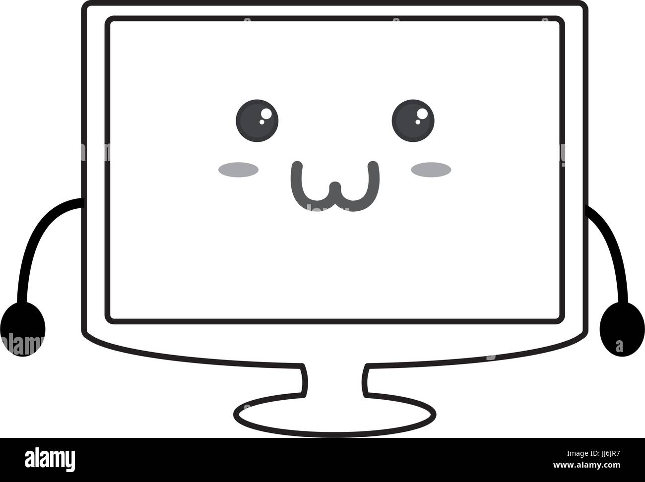 Cute tv Screen icon vector illustration graphic design Stock Vector ...