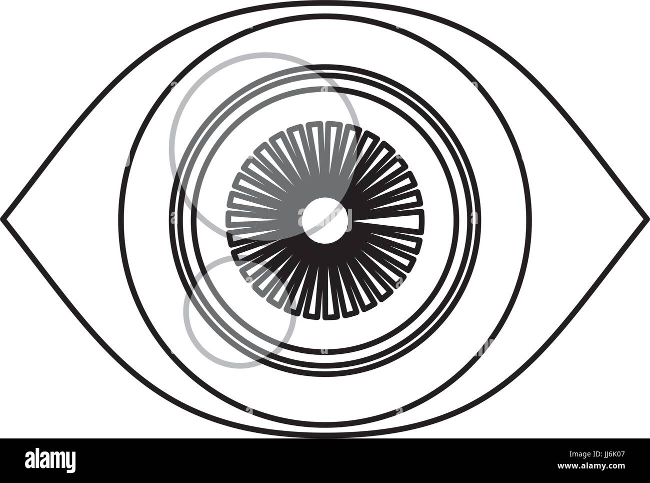 Surveillance eye symbol icon vector illustration graphic design Stock ...