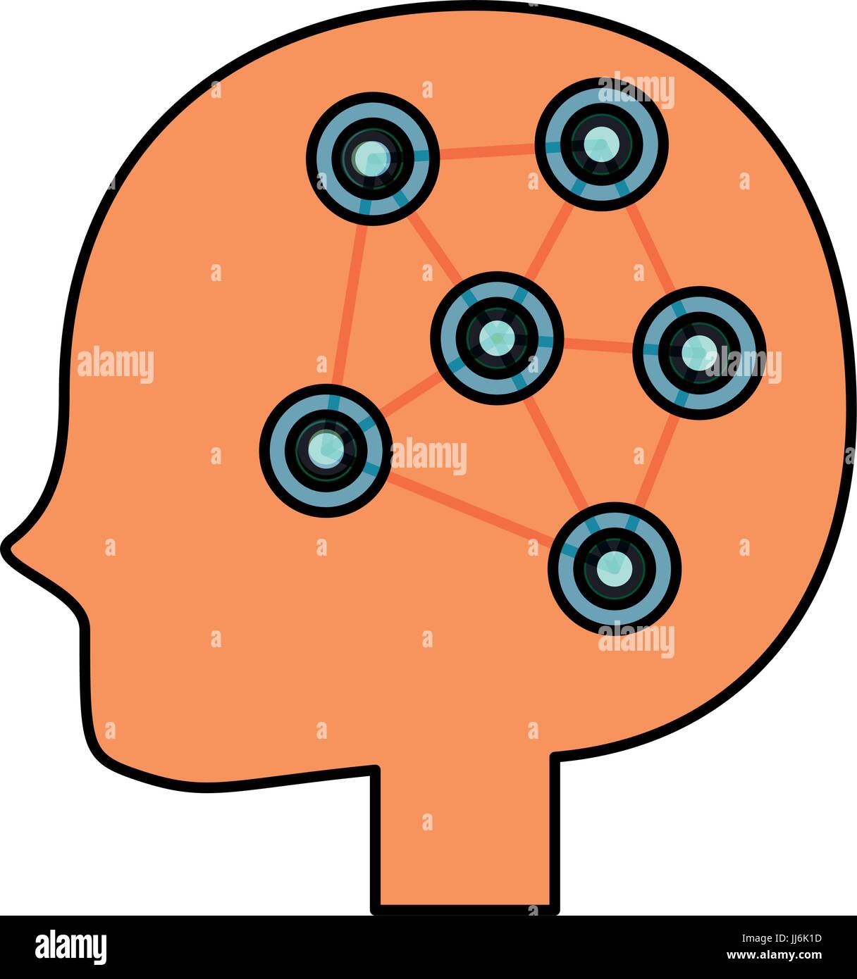 Human head silhouette icon vector illustration graphic design Stock ...