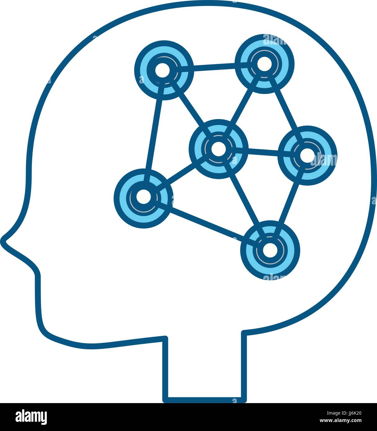 Human head silhouette icon vector illustration graphic design Stock ...