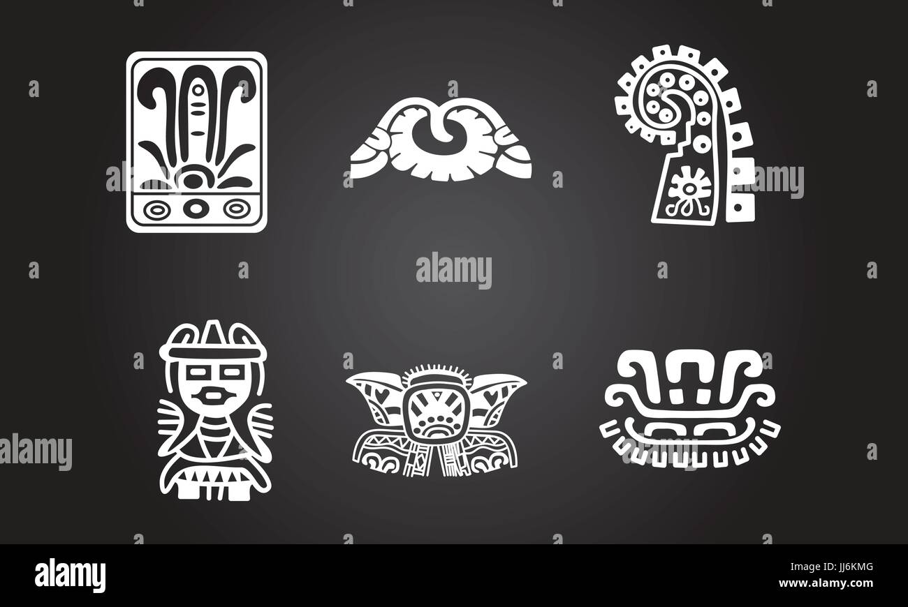 Aztec Symbols Stock Vector Sahuad 12243344 Aztec Images Free