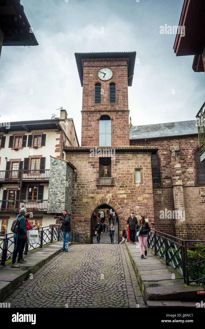 Saint-Jean-Pied-de-Port, France, Europe. Traditional starting point for the  Camino Frances de Santiago de Compostela Stock Photo - Alamy