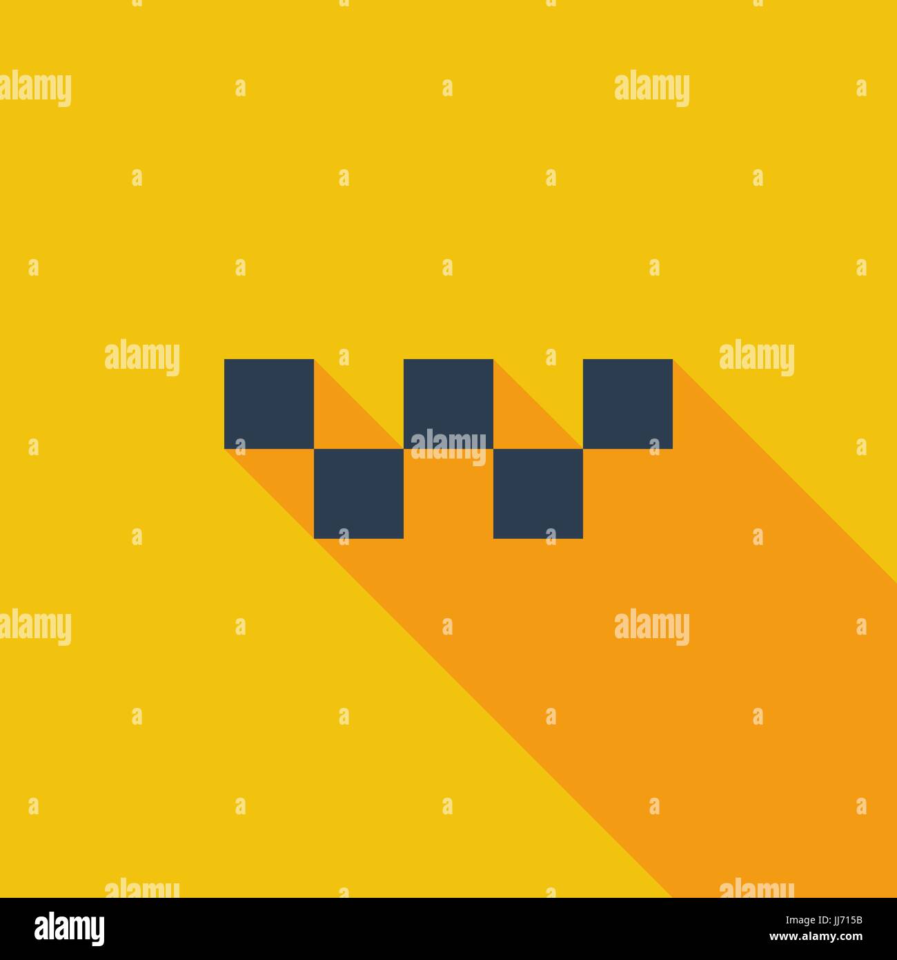 Taxi icon. Flat vector related icon with long shadow for web and mobile ...