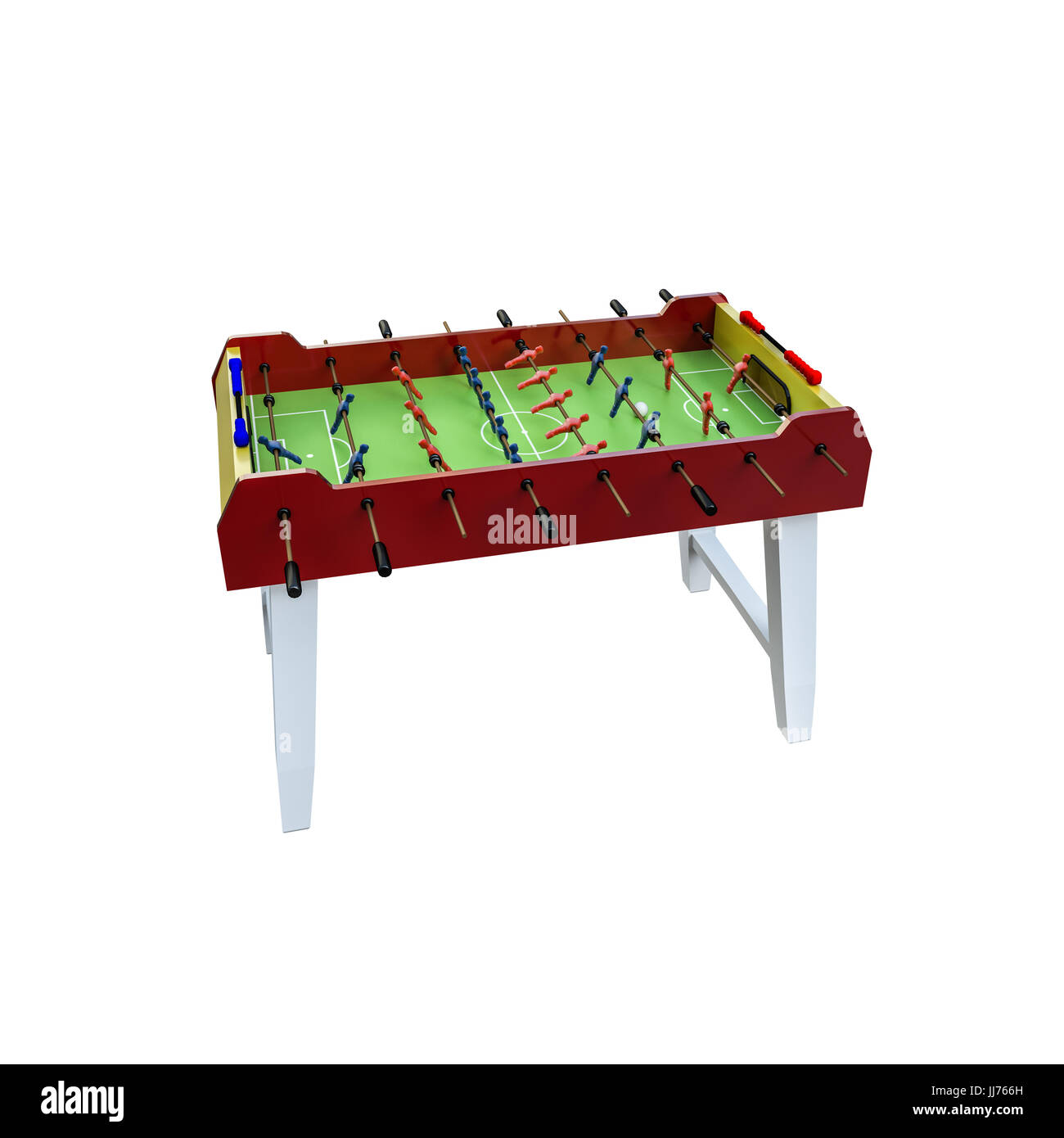 3d illustration of a soccer table isolated on white background Stock