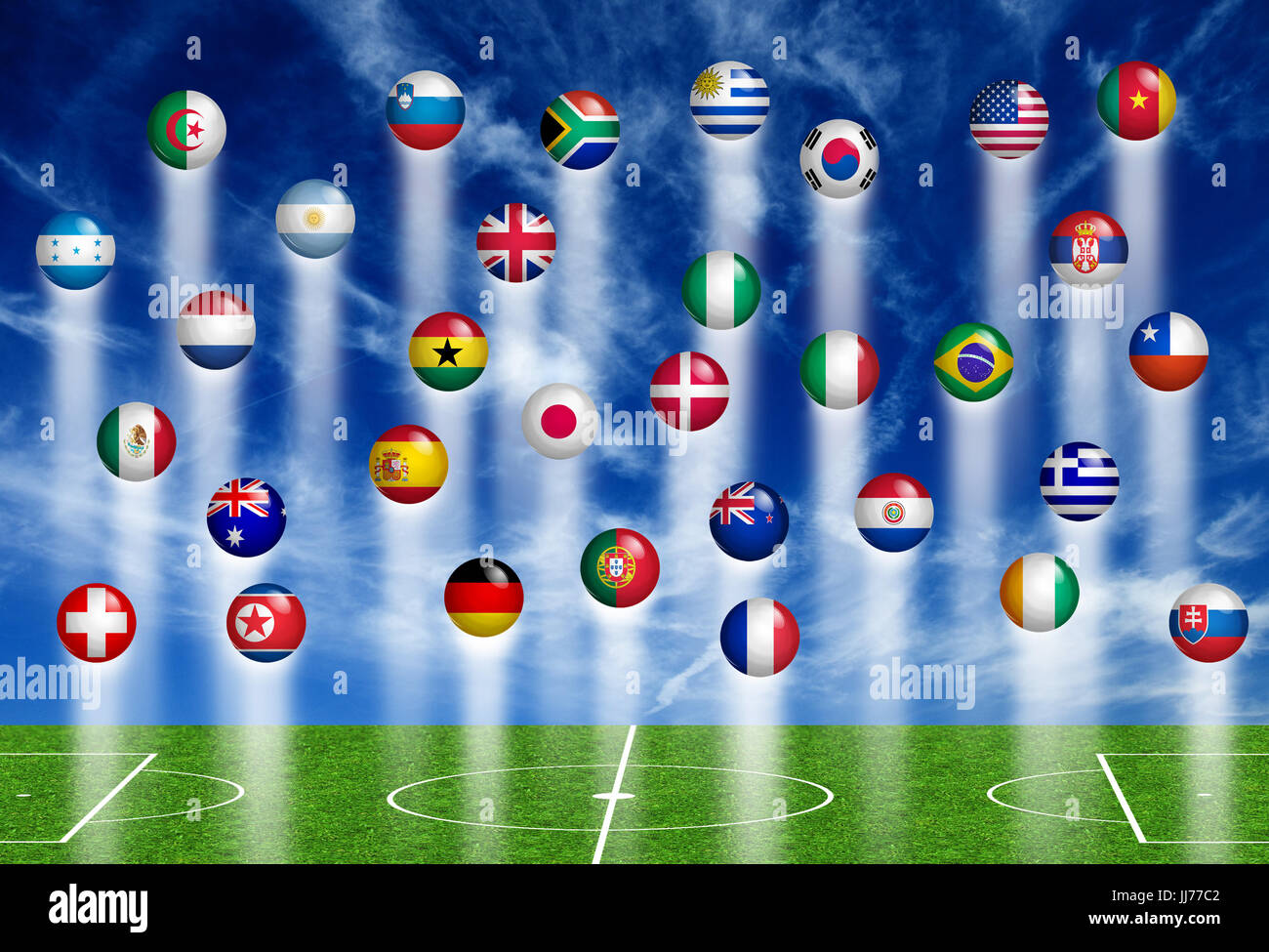 international soccer competition concept Stock Photo