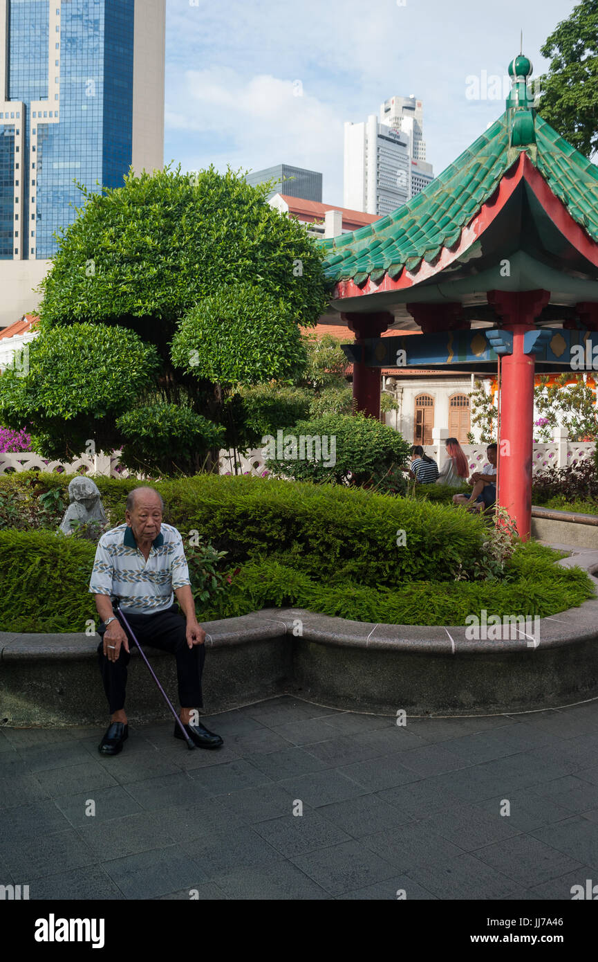 16.07.2017, Singapore, Republic of Singapore, Asia - People's Park Complex in Singapore's Chinatown district. Stock Photo