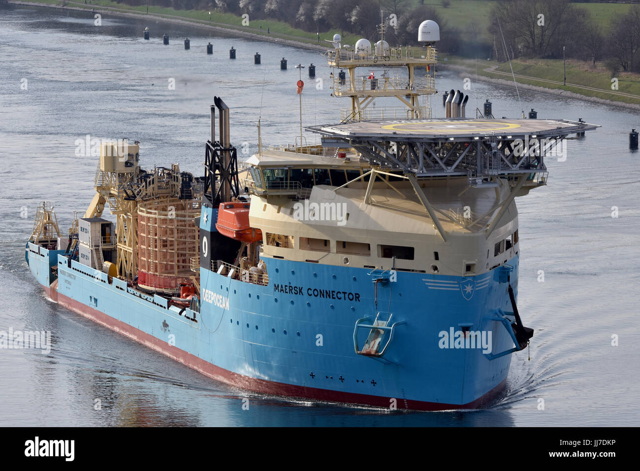 CableLayer Maersk Connector Stock Photo Alamy