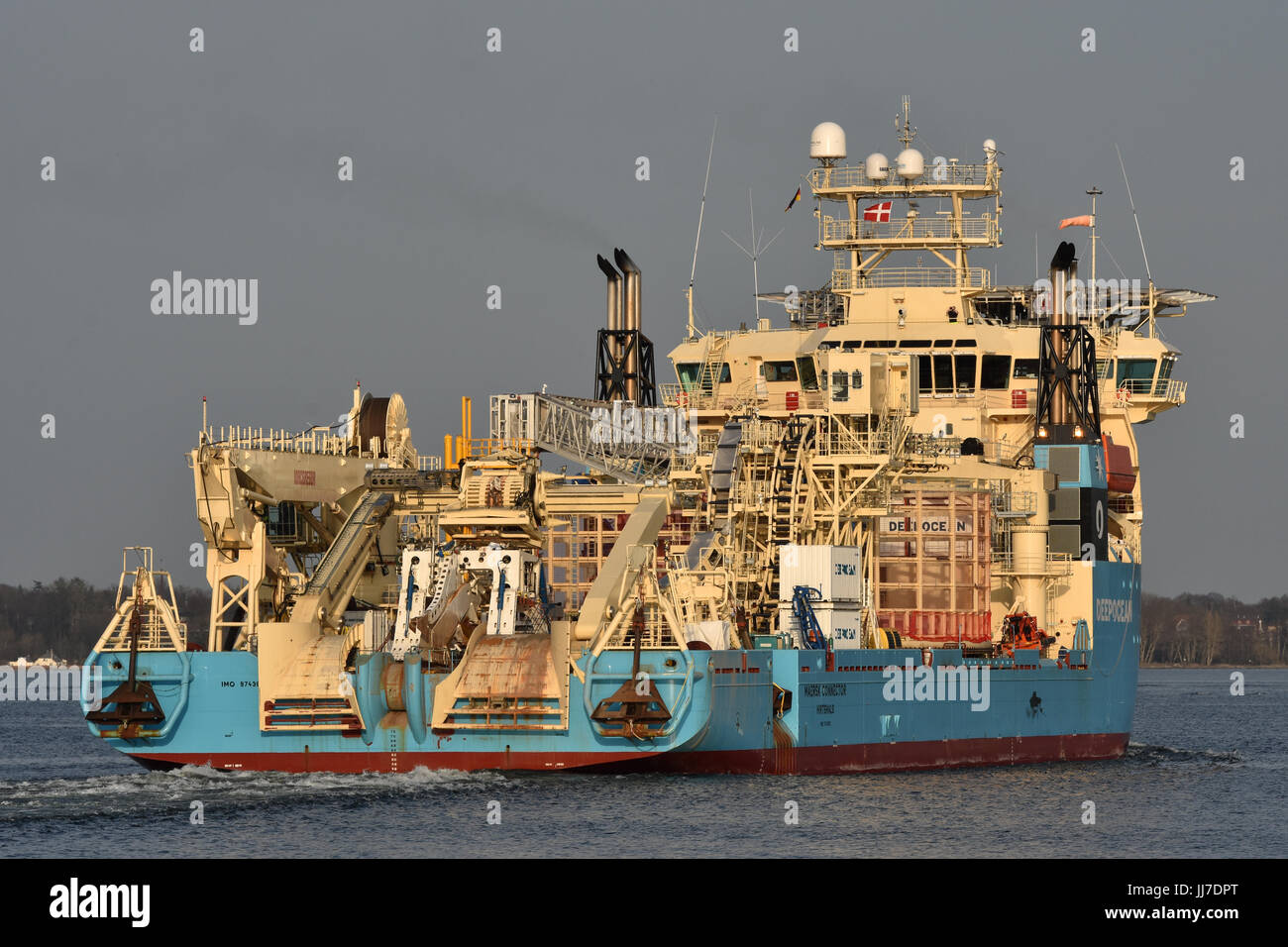 CableLayer Maersk Connector Stock Photo Alamy