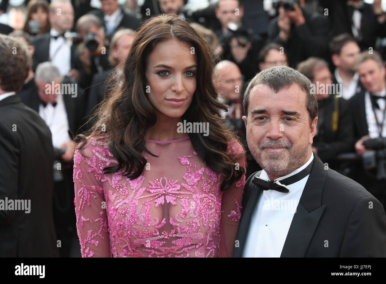Jade Forest and Arnaud Lagardere attending the 'The Beguiled' screening  during the 70th annual Cannes Film Festival at Palais des Festivals on May  24, 2017 in Cannes, France. Photo by David Boyer/ABACAPRESS.COM
