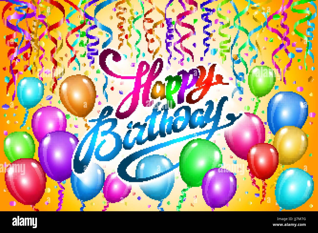 Happy Birthday typography vector design for greeting cards and poster ...