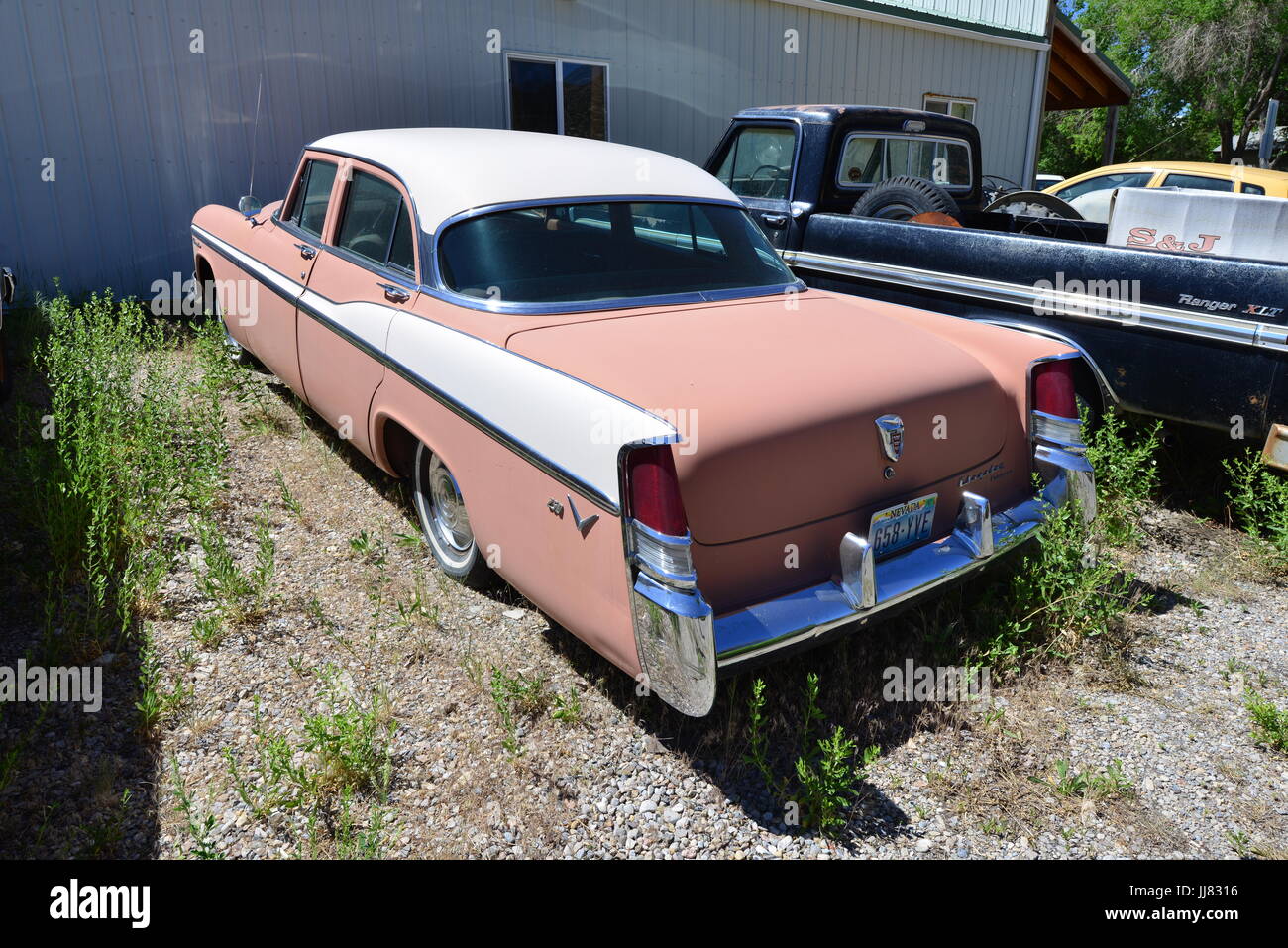 Old American cars abandoned in a street in Ely, Nevada Stock Photo - Alamy